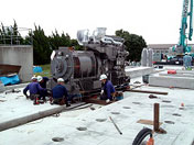 搬入据付工事(発電設備工事 静岡県)